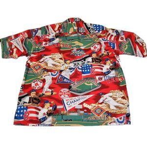 Reyn Spooner Vintage Boston Red Sox MLB Aloha Shirt XL World Series 2004 Cotton